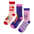 Multicoloured - Front - Shopkins Girls Socks Set (Pack of 3)