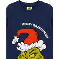 Blue-Red-White - Lifestyle - The Grinch Childrens-Kids Slim Christmas Long Pyjama Set