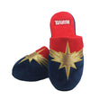 Red-Blue-Gold - Front - Captain Marvel Womens-Ladies Slippers