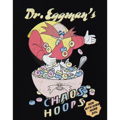 Black - Back - Sonic The Hedgehog Mens Chaos Hoops T-Shirt