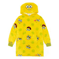 Yellow - Front - SpongeBob SquarePants Childrens-Kids Hoodie Blanket