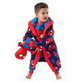 Blue-Red - Side - Spider-Man Boys Dressing Gown