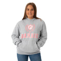 Grey - Back - Barbie Womens-Ladies Collegiate Logo Marl Hoodie