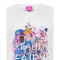 White-Pink-Blue - Back - Cinderella Girls Reality Is Just A Fairy Tale Short-Sleeved T-Shirt