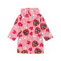 Pink - Back - Paw Patrol Girls Hooded Dressing Gown