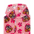 Pink - Side - Paw Patrol Girls Hooded Dressing Gown