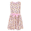 Pink - Front - Disney Tsum Tsum Girls Minnie Mouse Skater Dress