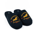 Navy - Front - Yellowstone Mens Logo Slippers