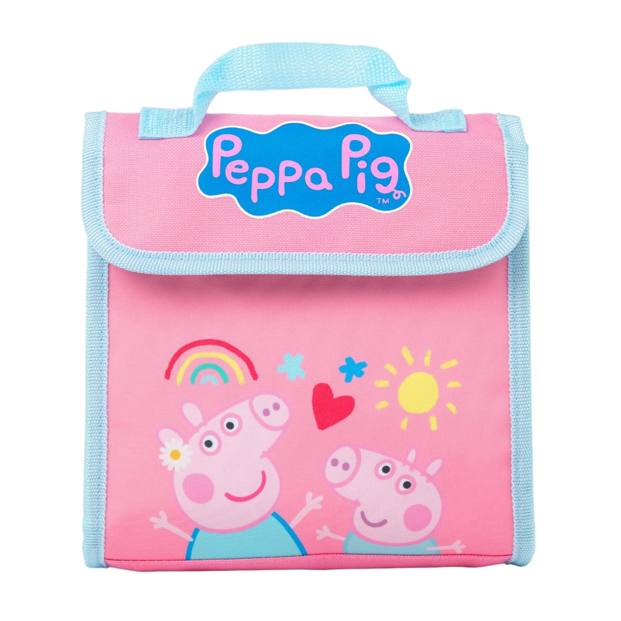 Pink - Side - Peppa Pig Logo Backpack Set