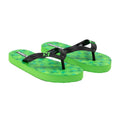 Green - Side - Minecraft Childrens-Kids Creeper Flip Flops