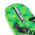 Green - Lifestyle - Minecraft Childrens-Kids Creeper Flip Flops