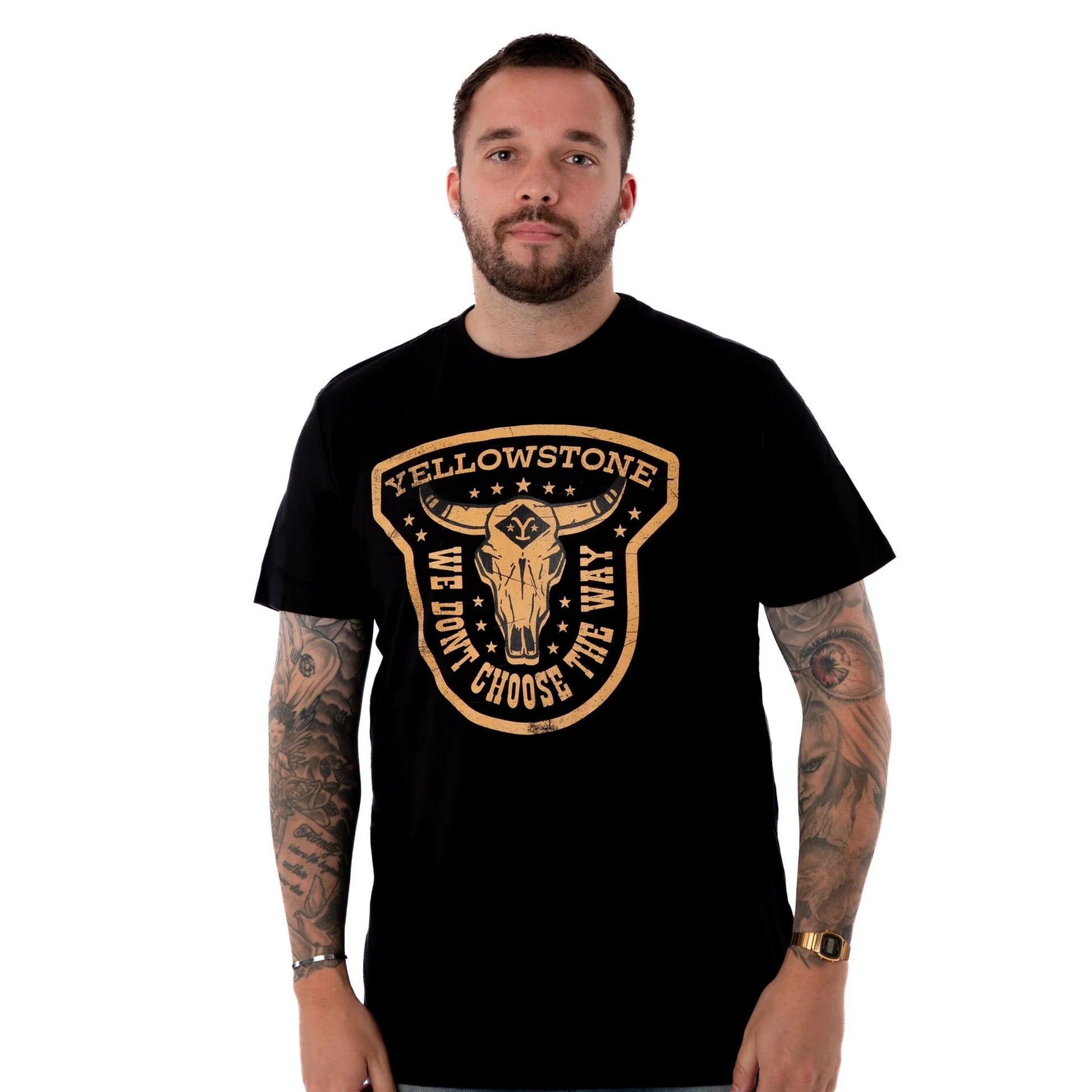 Black - Back - Yellowstone Mens We Don´t Choose The Way Short-Sleeved T-Shirt