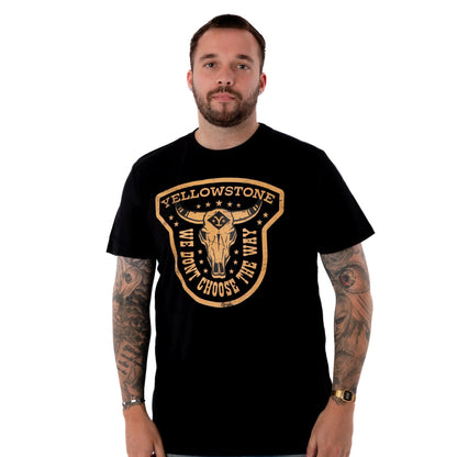 Black - Back - Yellowstone Mens We Don´t Choose The Way Short-Sleeved T-Shirt