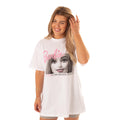 White - Side - Barbie Womens-Ladies Be Your Own Reason To Smile Short-Sleeved T-Shirt