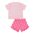 Pink - Back - Disney Princess Girls Printed Short-Sleeved Pyjama Set