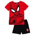 Black-Red - Front - Spider-Man Boys Close Up Pyjama Set