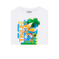 White - Side - Sonic The Hedgehog Childrens-Kids Tails Short-Sleeved T-Shirt