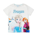 Blue-White-Orange - Back - Frozen Girls Anna And Elsa Short Pyjama Set