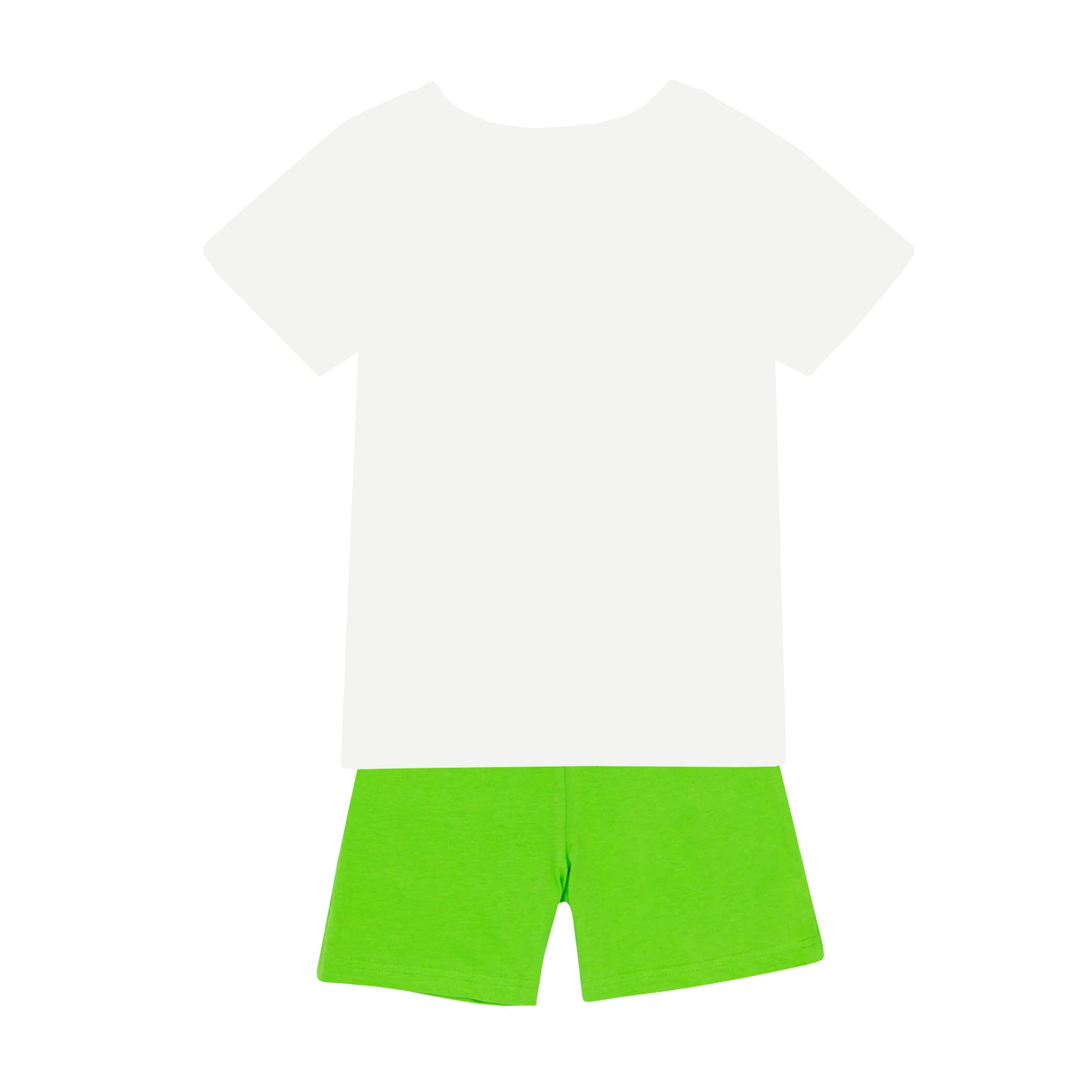 Green - Back - Toy Story Boys Buzz Lightyear Costume Short Pyjama Set