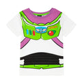 Green - Side - Toy Story Boys Buzz Lightyear Costume Short Pyjama Set