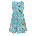 Pale Blue - Back - Bambi Girls Skater Dress