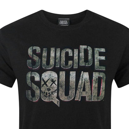 Black - Side - Suicide Squad Mens Logo T-Shirt