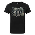 Black - Front - Suicide Squad Mens Logo T-Shirt