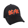 Black - Front - AC-DC Unisex Adult Logo Cap
