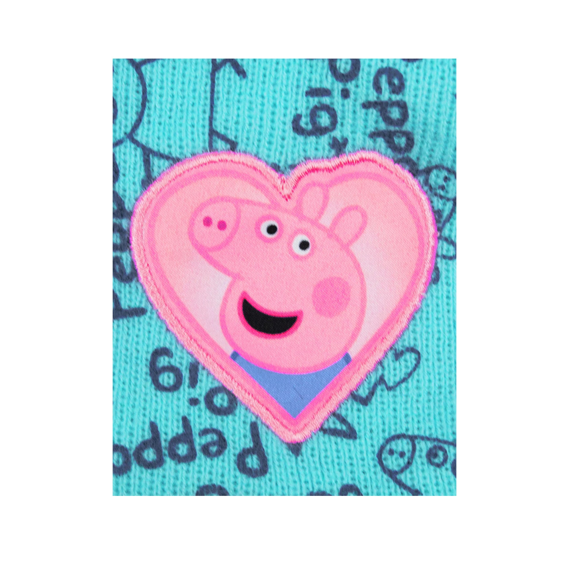 Blue-Pink - Back - Peppa Pig Girls Beanie