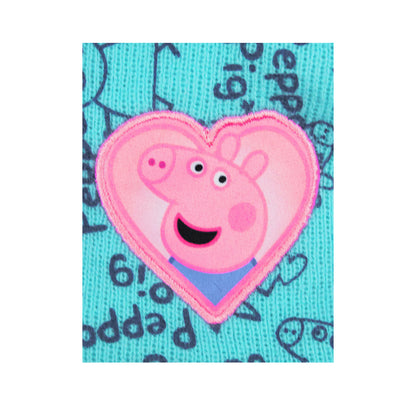 Blue-Pink - Back - Peppa Pig Girls Beanie
