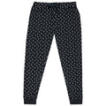 Black - Front - Unisex Adult Dotted Lounge Pants