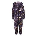 Blue - Back - Harry Potter Childrens-Kids Hedwig Hogwarts All-In-One Nightwear