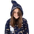 Blue - Back - Harry Potter Childrens-Kids Hedwig Hogwarts All-In-One Nightwear