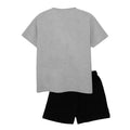Grey-Black - Back - Marvel Boys Superhero Short Pyjama Set