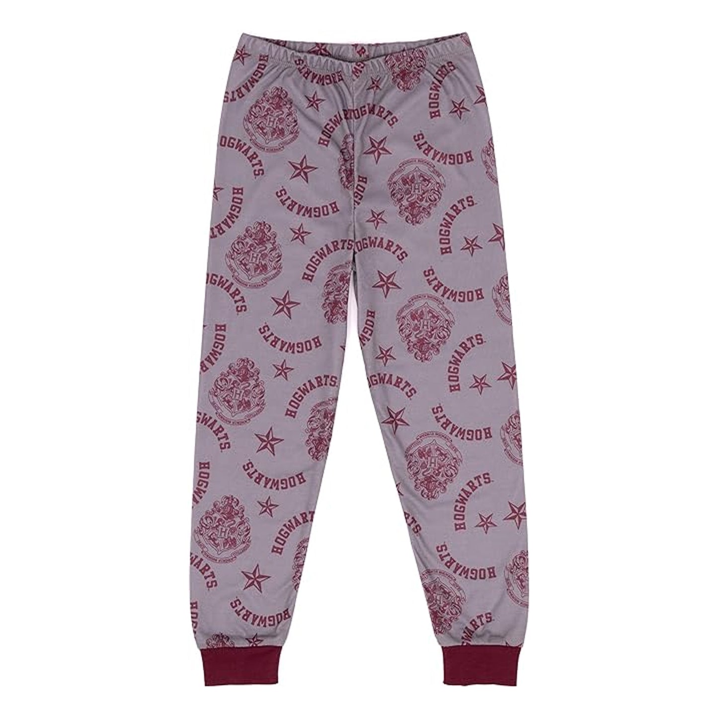 Red-Grey - Lifestyle - Harry Potter Girls Crest Glitter Pyjama Set