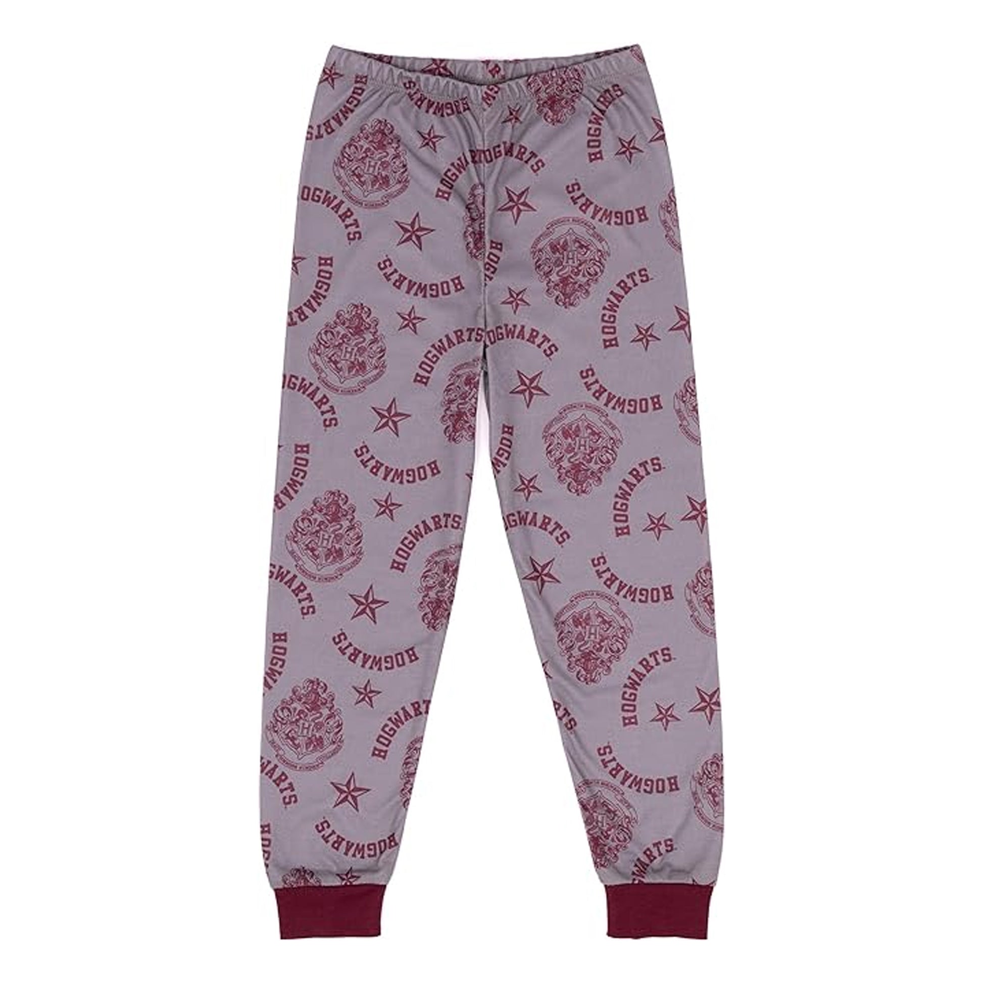 Red-Grey - Lifestyle - Harry Potter Girls Crest Glitter Pyjama Set