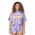 Purple - Front - Rugrats Womens-Ladies All-Over Print Short Pyjama Set