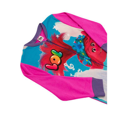 Multicoloured - Lifestyle - Trolls Girls Fleece Jumpsuit