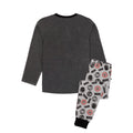 Black-Grey - Back - Marvel Avengers Boys Long-Sleeved Pyjama Set