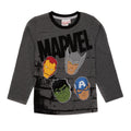 Black-Grey - Side - Marvel Avengers Boys Long-Sleeved Pyjama Set