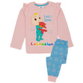 Pink-Blue - Front - Cocomelon Girls Long-Sleeved Pyjama Set