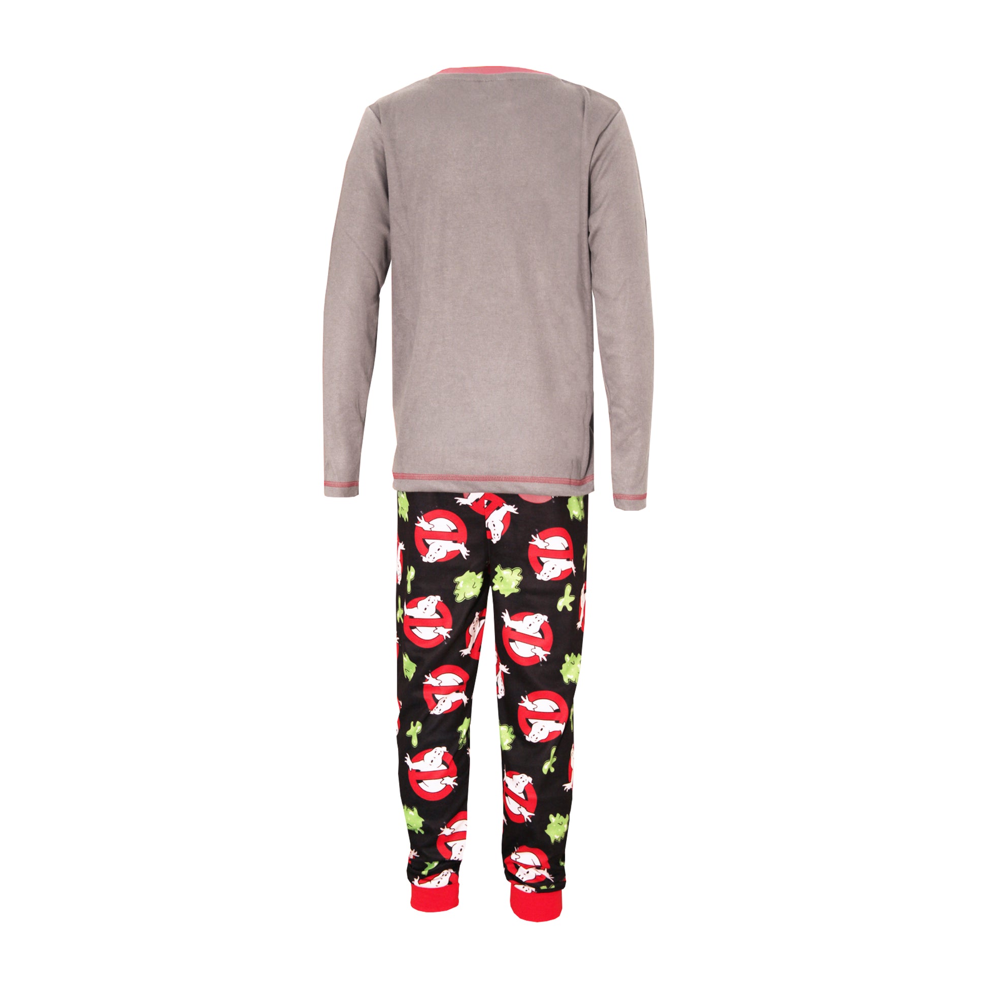 Black-Grey - Back - Ghostbusters Childrens-Kids Pyjama Set