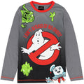 Black-Grey - Side - Ghostbusters Childrens-Kids Pyjama Set