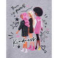 Grey - Side - Barbie Girls There Is Power In Kindness Pose Marl Short-Sleeved T-Shirt