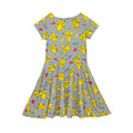 Grey - Back - Pokemon Girls Pikachu Short-Sleeved Skater Dress