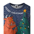 Blue - Side - The Gruffalo Boys Knitted Christmas Jumper