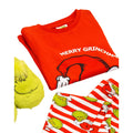 Red-White - Pack Shot - The Grinch Childrens-Kids Long Leg Long-Sleeved Christmas Pyjama Set