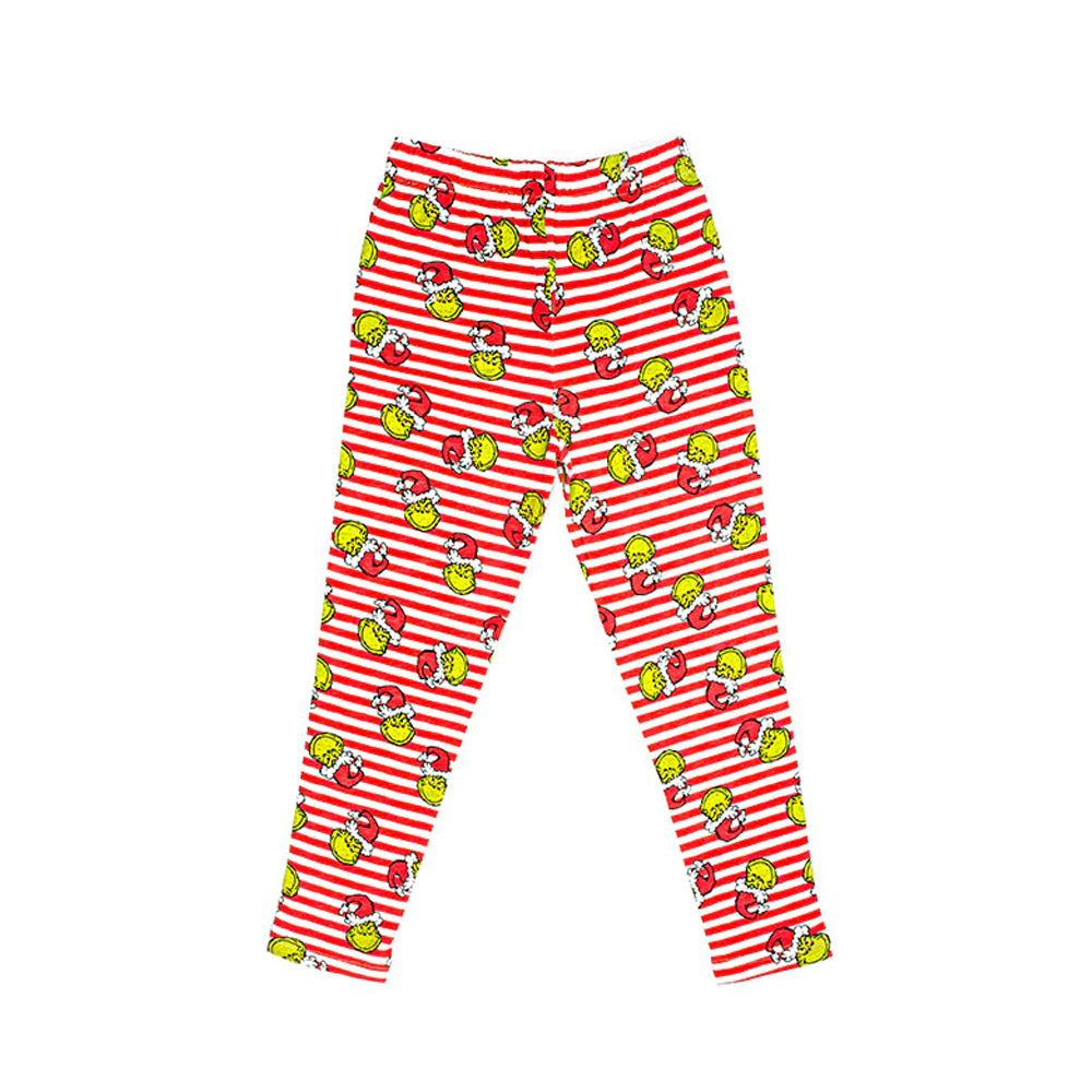 Grey-Red - Side - The Grinch Boys Merry Grinchmas Long Pyjama Set