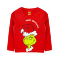 Red - Back - The Grinch Girls Merry Grinchmas Long Pyjama Set