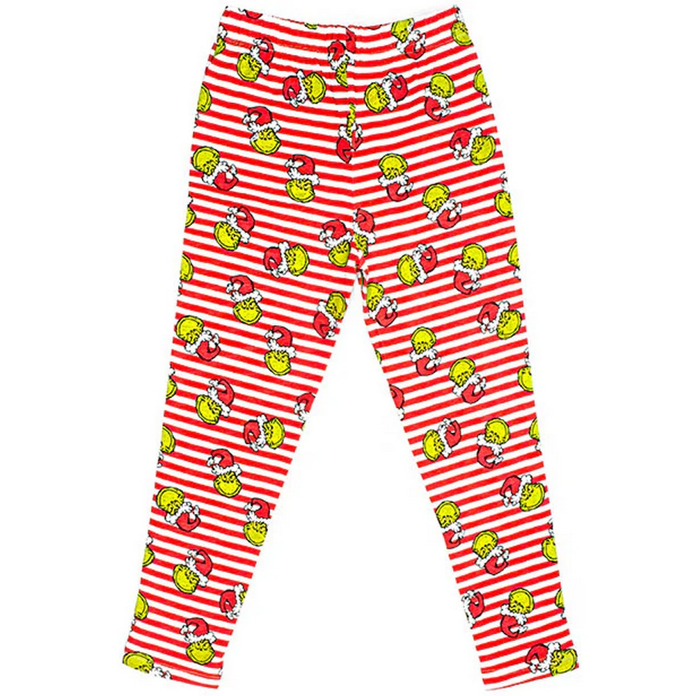 Red - Side - The Grinch Girls Merry Grinchmas Long Pyjama Set
